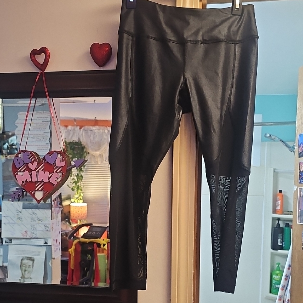 90 Degrees by Reflex, Workout Leggings, Sheer Leg, New Without Tags, Never Worn